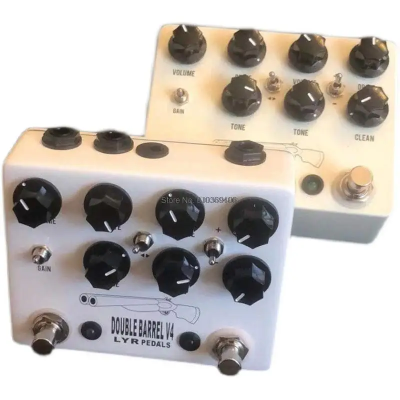 

LYR Pedal（LY-ROCK）Guitar Effect Pedal For Doublebarrel OVERDRIVE Professional Classic Effect Pedal,White,For True bypass