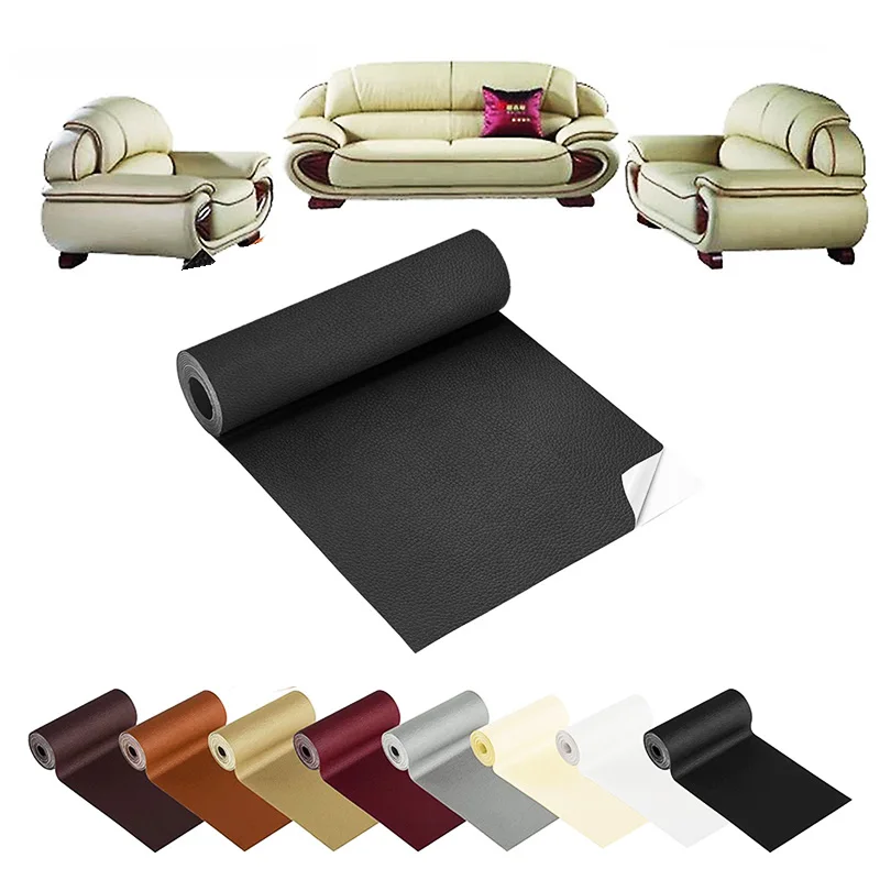 

Self Adhesive Leather Sofa Repair Faux Leather Patch Furniture Table Chair Artificial Synthetic PU Sticker Fix Subsidies Fabrics