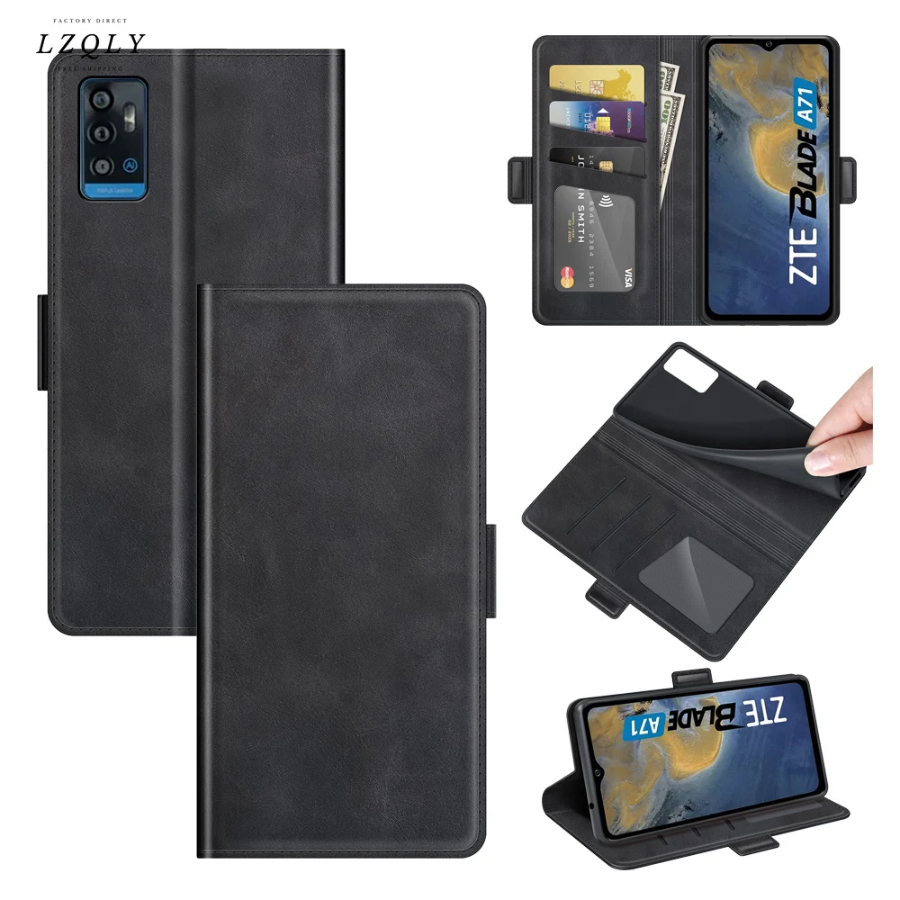 

Case for Zte Blade A71 Leather Wallet Flip Cover Vintage Magnet Phone Case for Zte Blade A71 Coque