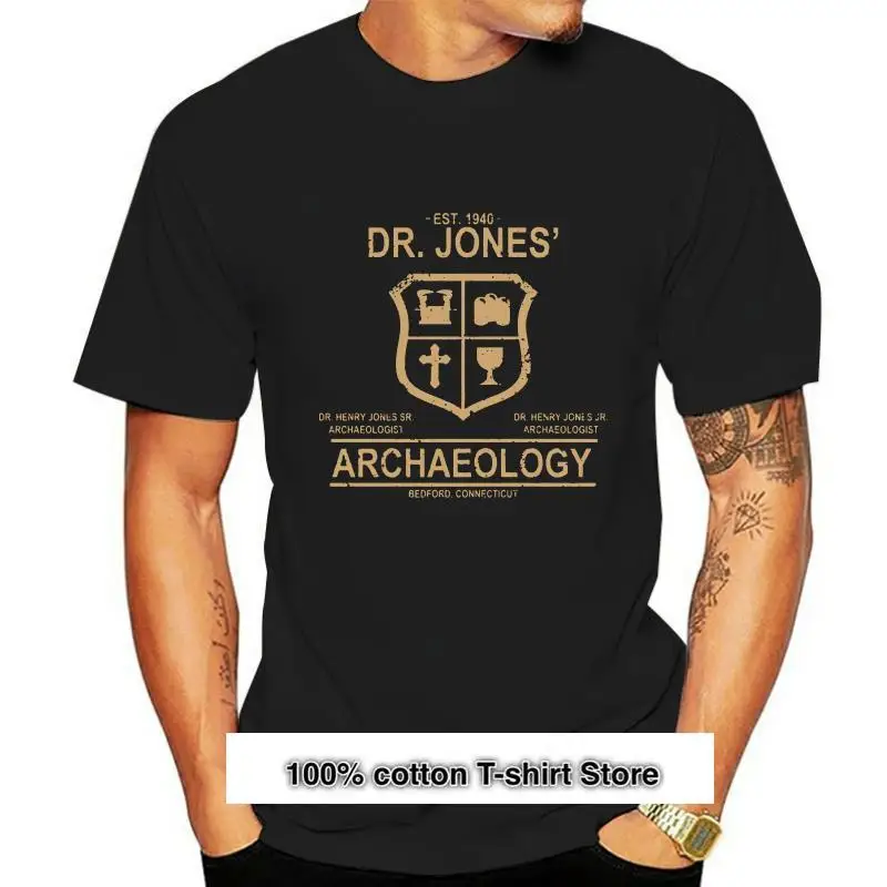 

Camiseta de Arqueología del Dr. Jones para hombre y mujer, camisa de tela de algodón con Logo Vintage de diseñador, 2020