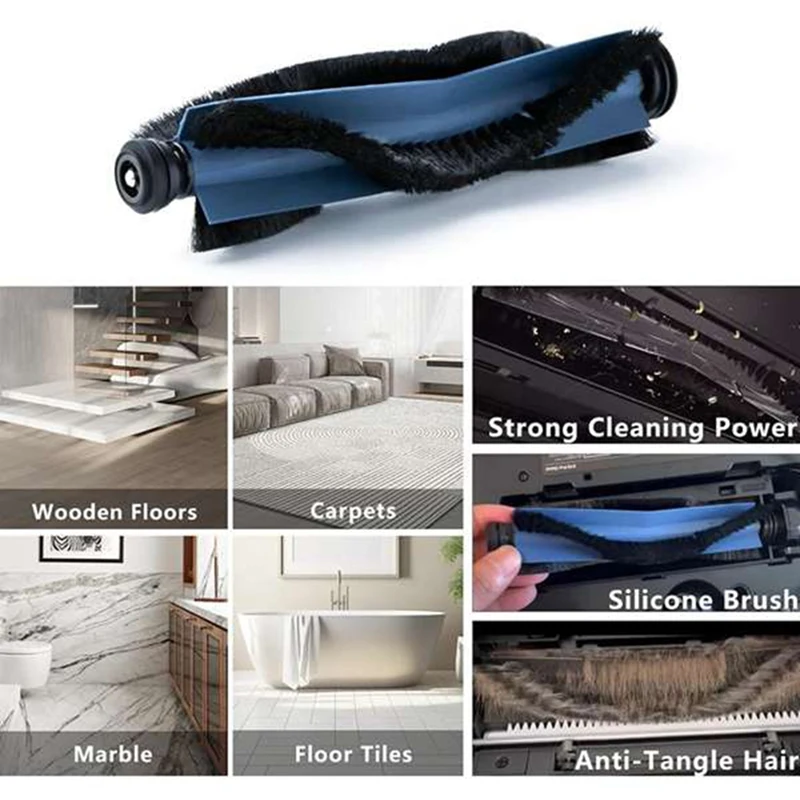 Совместимость с Eufy X10 Pro Omni сменная основная боковая щетка HEPA-фильтр подушечки для