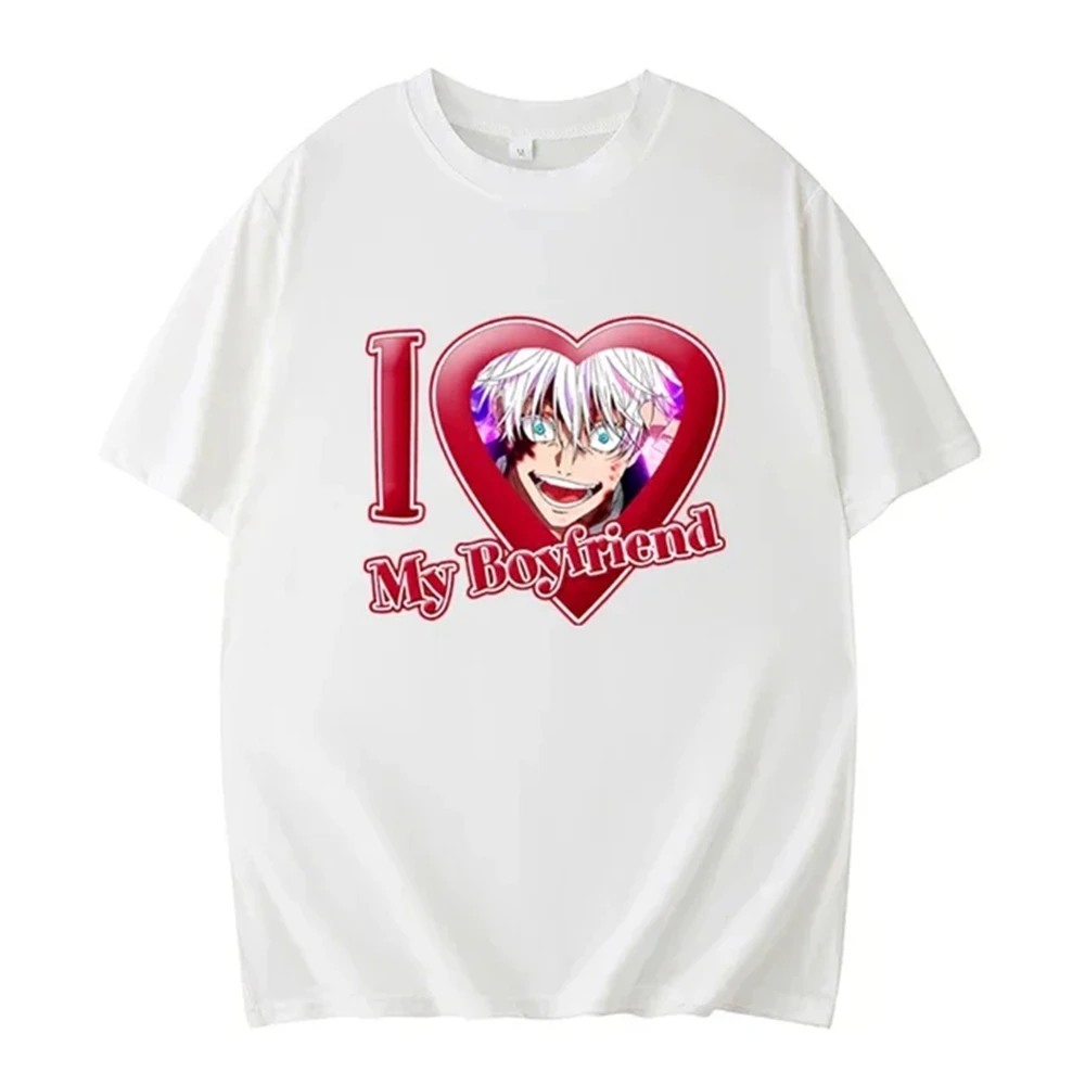 Повседневная футбольная футболка с принтом I Love My Boygojo Satoru для мужчин и женщин