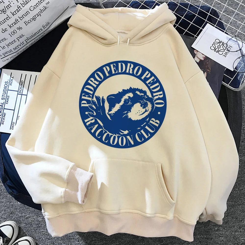 Худи с капюшоном Педро енот удобные Дизайнерские свитшоты мангой в стиле