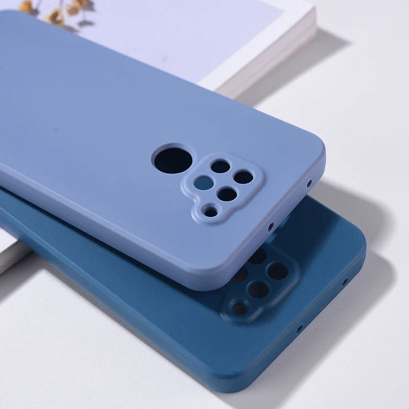Чехол для Xiaomi Redmi Note 9 Pro жидкий силиконовый телефонный мягкий на ощупь чехол из