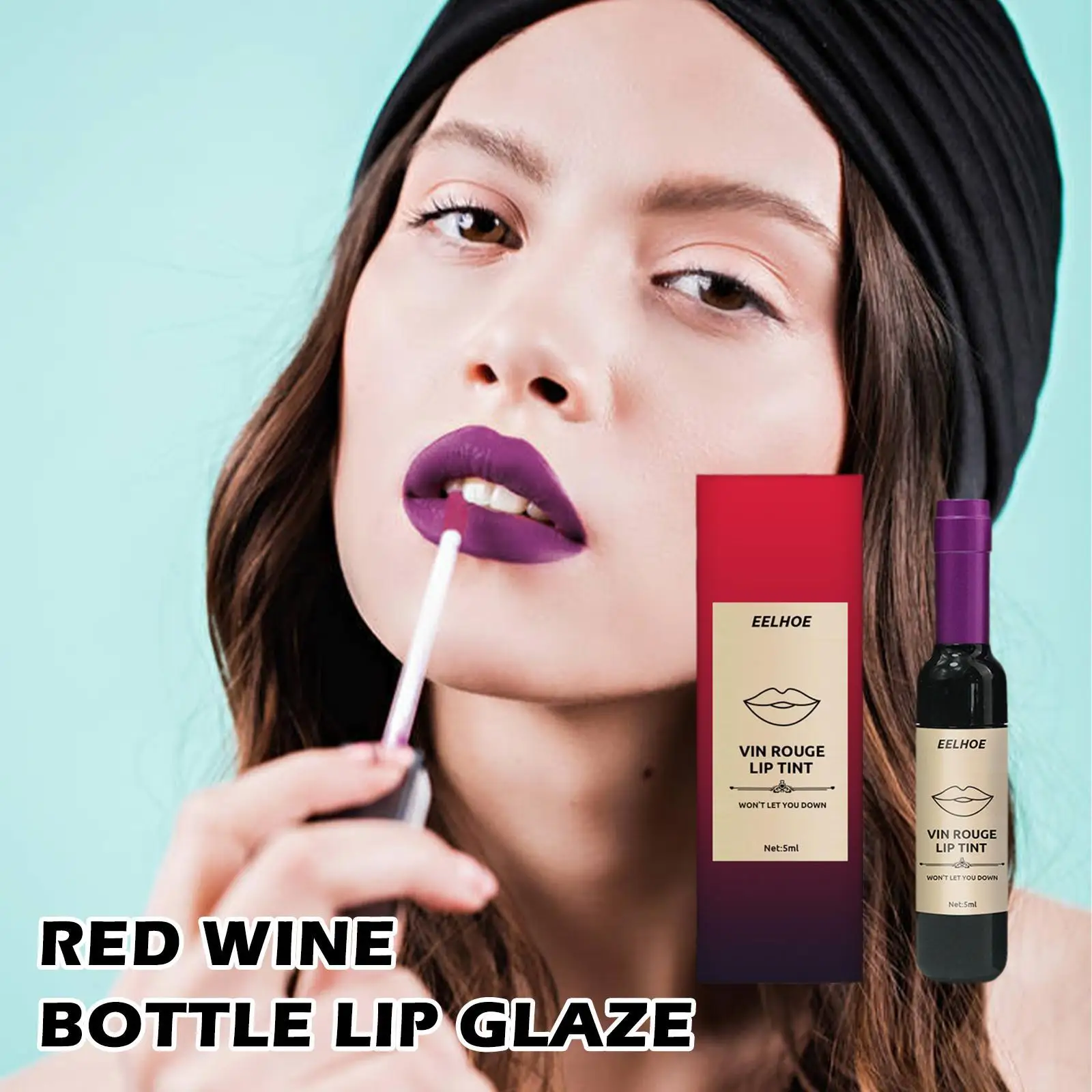 

Red Wine Styling Ccreative Lipstick Non-stick Cup Color Development Portable Waterproof Non-fading Moisturizing Lip Glaze