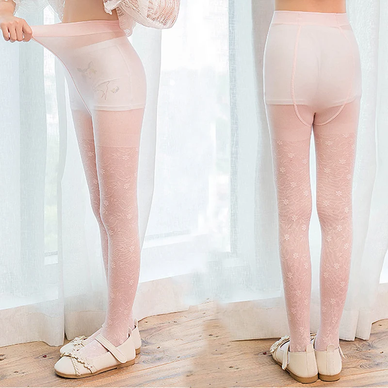 

Новинка лета 2022, ультратонкие Детские сетчатые колготки с принтом, детские колготки для девочек, белые разноцветные колготки с защитой от к...