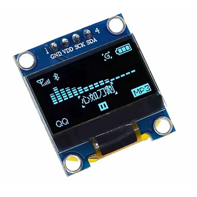 Оled-модуль IIC серии 0 96 дюйма белый/синий 1 шт. 128X64 I2C SSD1306 12864 Arduino плата с ЖК-экраном
