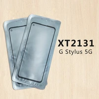 10pcslot for moto g stylus 5g xt2131 glass replacement touch screen front outer glass panel lens lcd front with oca