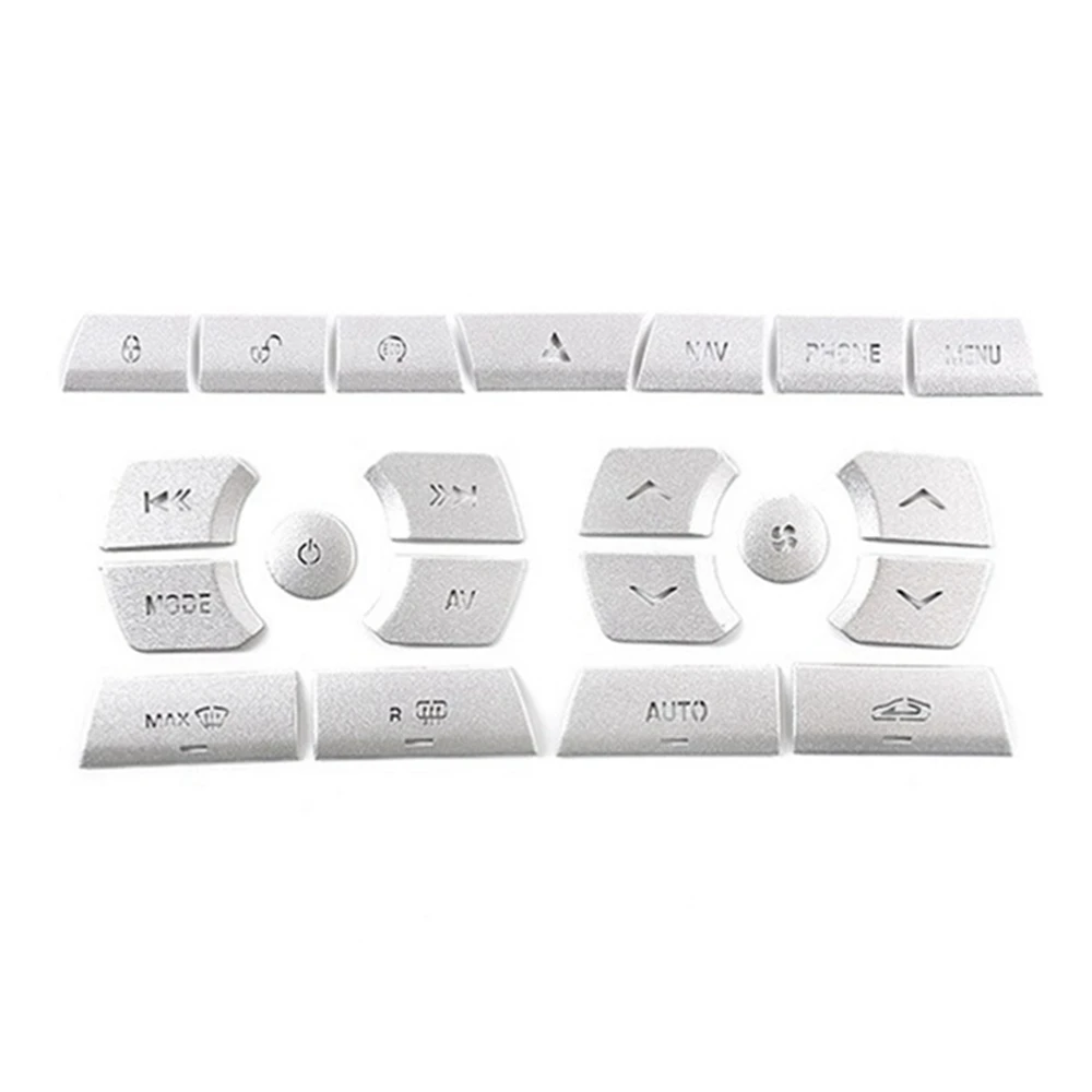 

Car Center Console Multimedia Air Conditioning Button Glass Lift Button Sticker for Jaguar XF 2012-2015 Interior