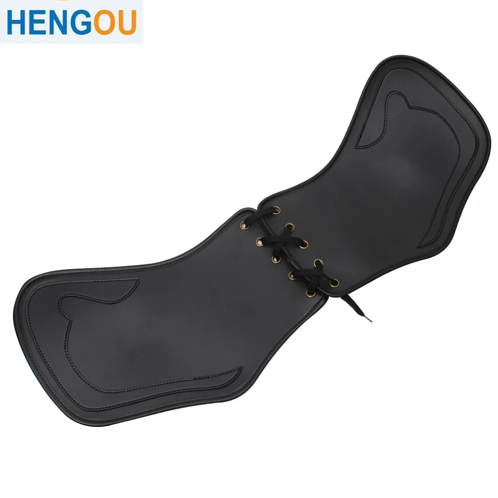 

Motorcycle Black Leather Heat Saddle Shield Deflectors For Harley Touring Street Road Glide Dyna Fatboy Softail Sportster XL 883