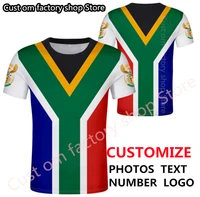 south africa t shirt diy free custom name number zaf t shirt nation flag za afrikaans dutch country college print photo clothing