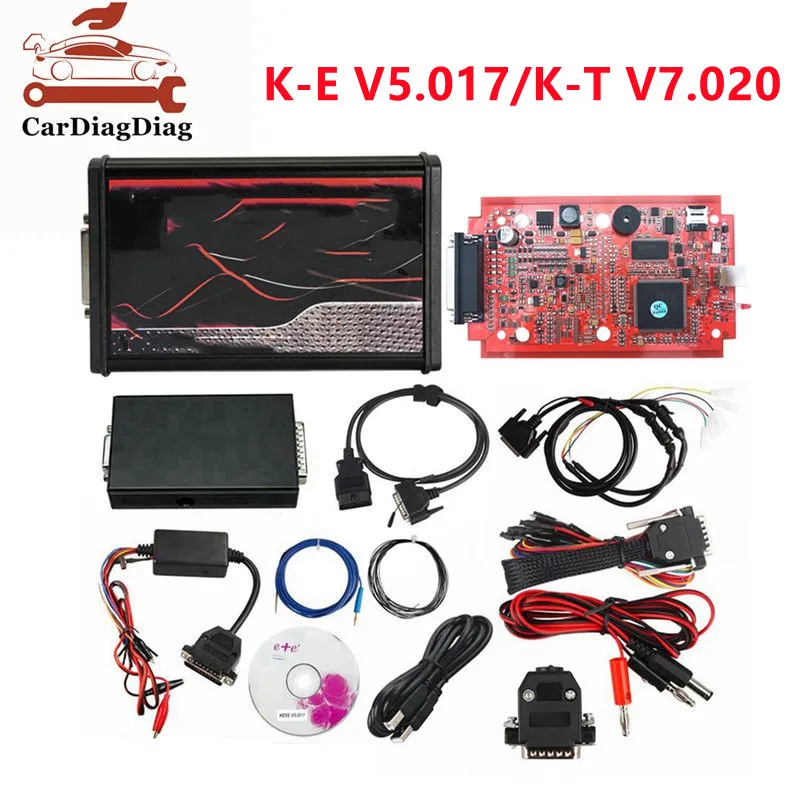 KESS K-Suite V2.80 Newest EU V2 V5.017 KTAG V7.020 V2.25 Red PCB Board OBD2 ECU Chip Tuning Tool ECU Programmer Tool Free Ship