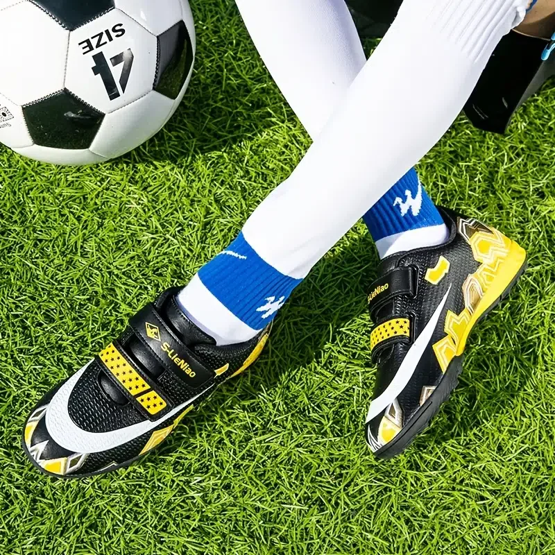 Children's Professional Turf Soccer Shoes Non-slip Cleat Football Shoes Wear-resistant Training Sneakers