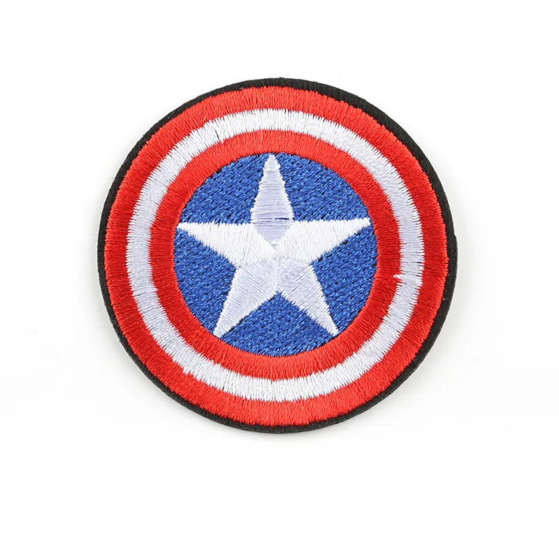15 шт./компл. Marvel Супермен щит патчи утюжок пришивать Патчи мультфильм милые
