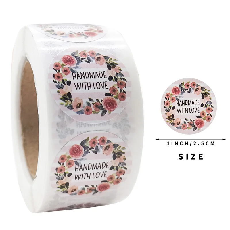 Наклейки для этикеток ручной работы с любовью, для свадьбы, наклейка для вечеринки, подарочных украшений, для запечатывания, 500 шт. Наклейки для этикеток ручной работы с любовью, для свадьбы, наклейка для вечеринки, подарочных украшений, для запечатывания, 500 шт.