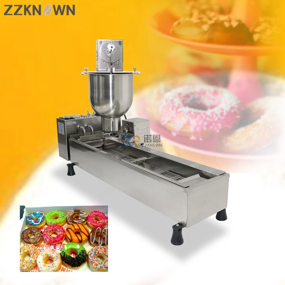 

Single Row Automatic Donuts Machines Doughnut Molding Machine Maker Fryer Donut Ball Making Machine for Sale