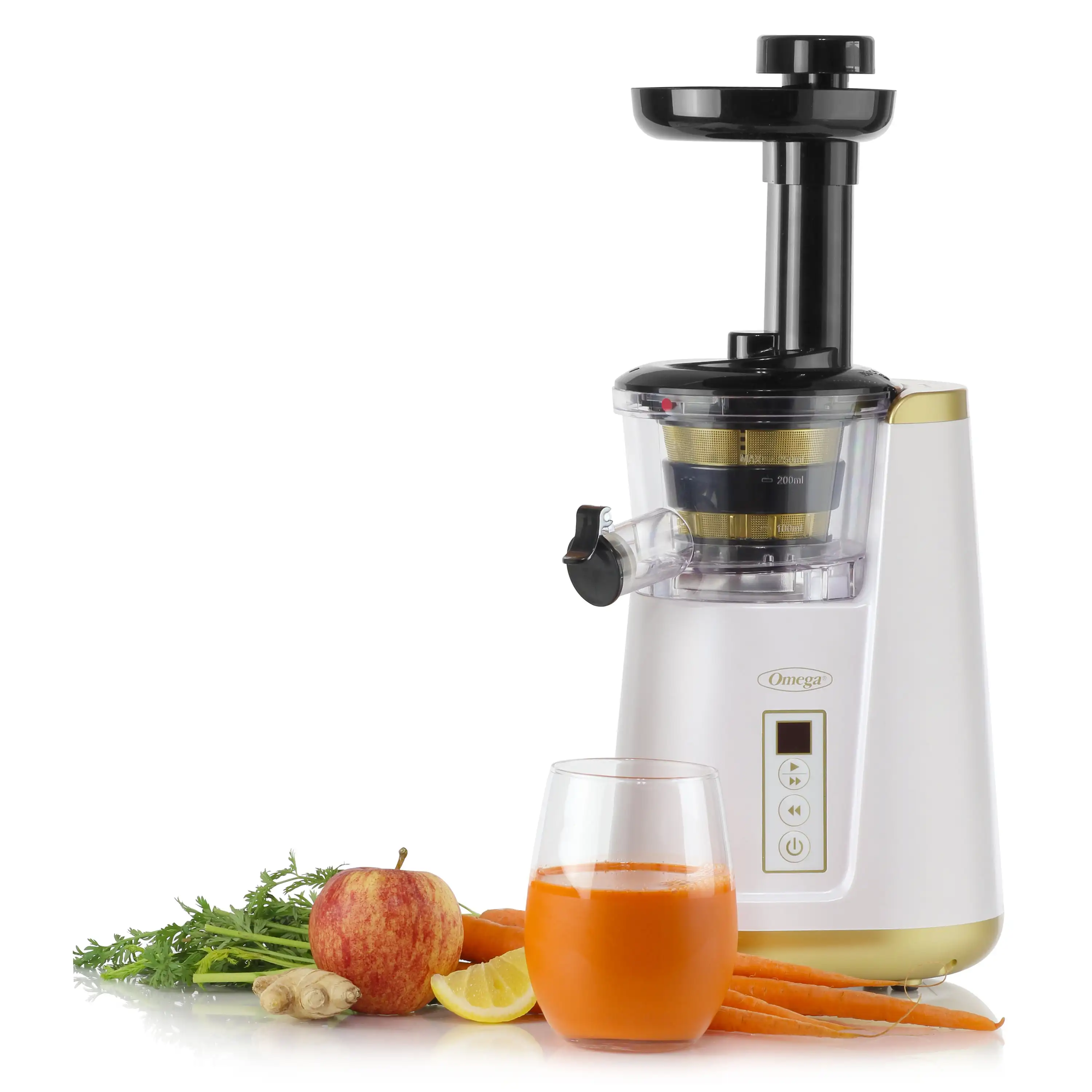 

365 Vertical Masticating Juicer with 3-Stage Auger, 150-Watt, White