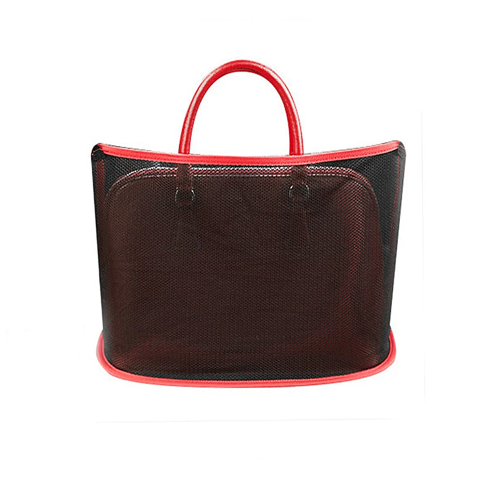 

Lightweight Bag Storage Pocket Seat Side Accessories Black&Red Flexible Mesh Net Universal Handbag High Quality