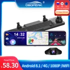 OBDPEAK D80 Android 8,1 4G Автомобильный видеорегистратор 1080P зеркало с экраном камеры заднего вида DVR Wifi Stream Media GPS ADAS Super Night Авто Регистратор