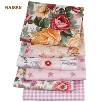 printed twill cotton fabricpink floral clothdiy sewing quilting home textile material by meter babychild beddingshirtdress