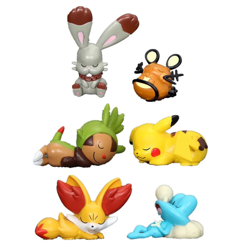 Экшн-фигурки Pokemon Kawaii глухая коробка Pikachu игрушки мистическая аниме фигурка
