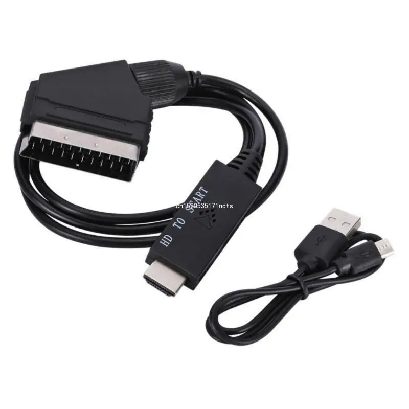 Конвертер 1080p HDTV в Scart выходной видеокабель адаптер малой мощности для Прямая