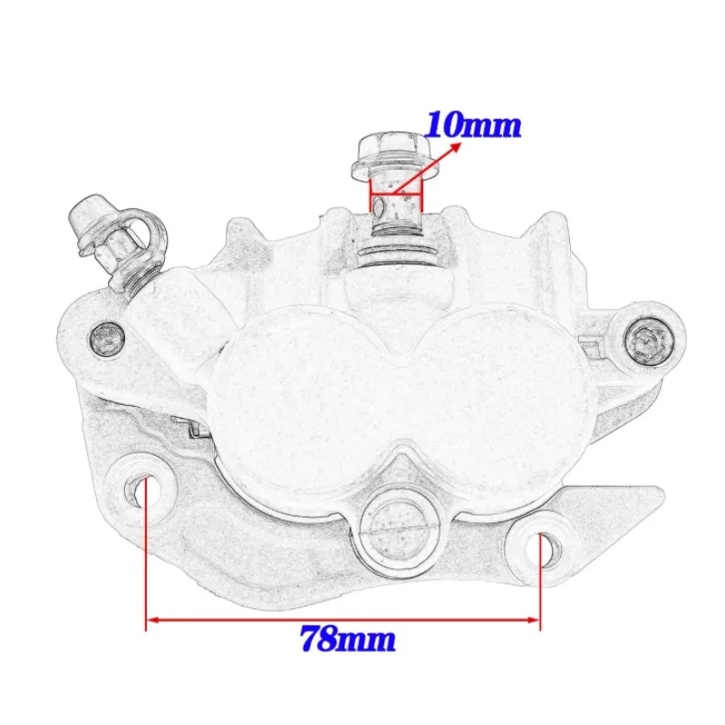 Фото Подходит для передних и задних тормозных насосов CRF250 450R RX, дисковых тормозных суппортов, Huayang T4T6, Beihai Yaxiang. №4
