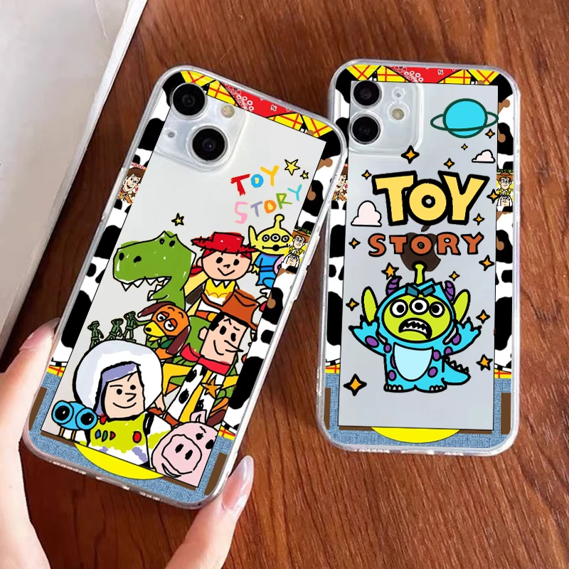 

Disney Funny Toy Story Cowboy Phone Case For Apple iPhone 14 13 12 11 SE XS XR X 7 8 6 5 Pro Plus MAX 2020 Transparent Cover