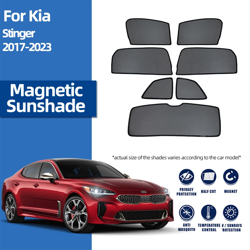 Для Kia Stinger 2017-2023 магнитный автомобильный солнцезащитный козырек передняя штора