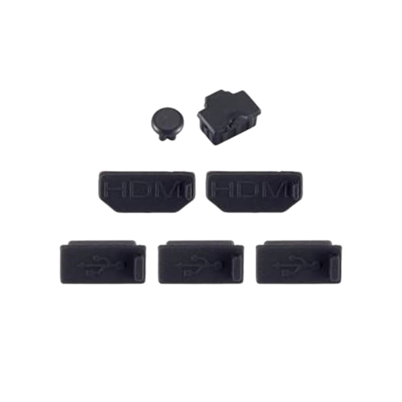 

Anti Dust Covers 1 Set of 7pcs Dustproof Plugs for XB One X Console Plugs Dust-against Protectors Silicone Plugs DXAC