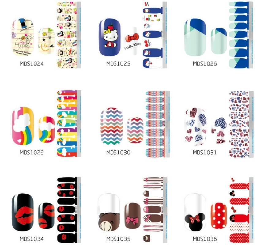 

MDS003--40 Geometric Lines Nails Stickers Laser Gold Bronzing Slider Design Abstract Fun Spring And Winter Nail Foils Decoration
