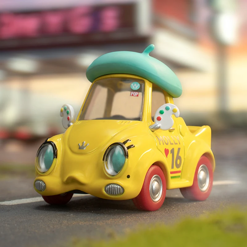 Фото POP MART POPCAR счастливые выходные серии глухая коробка Caja Ciega кавайная кукла экшн-фигурка игрушка модель загадочная коробка №3