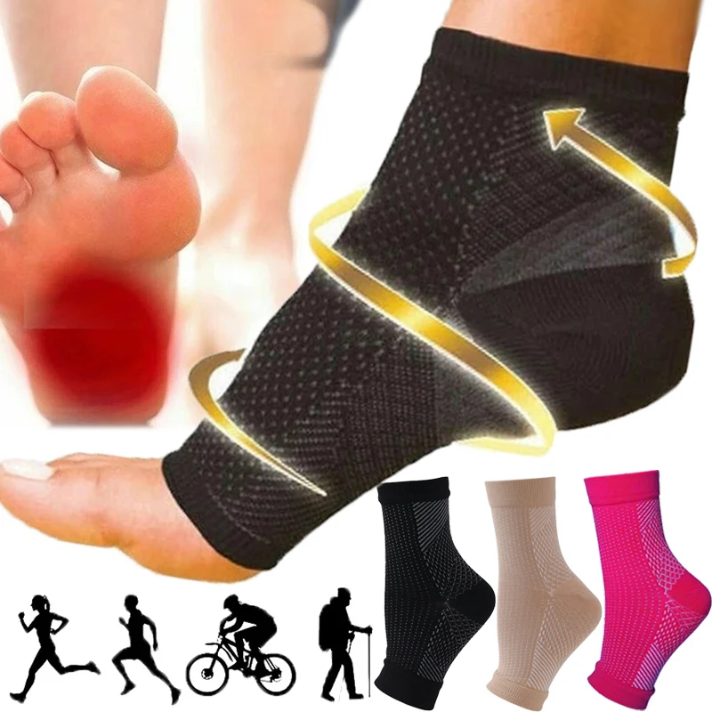 

Men Sports Socks Women Foot Support Anti-Fatigue Ankle Compression Socks Comfortable Relieve Swelling Anti-Fatigue Sports Socks