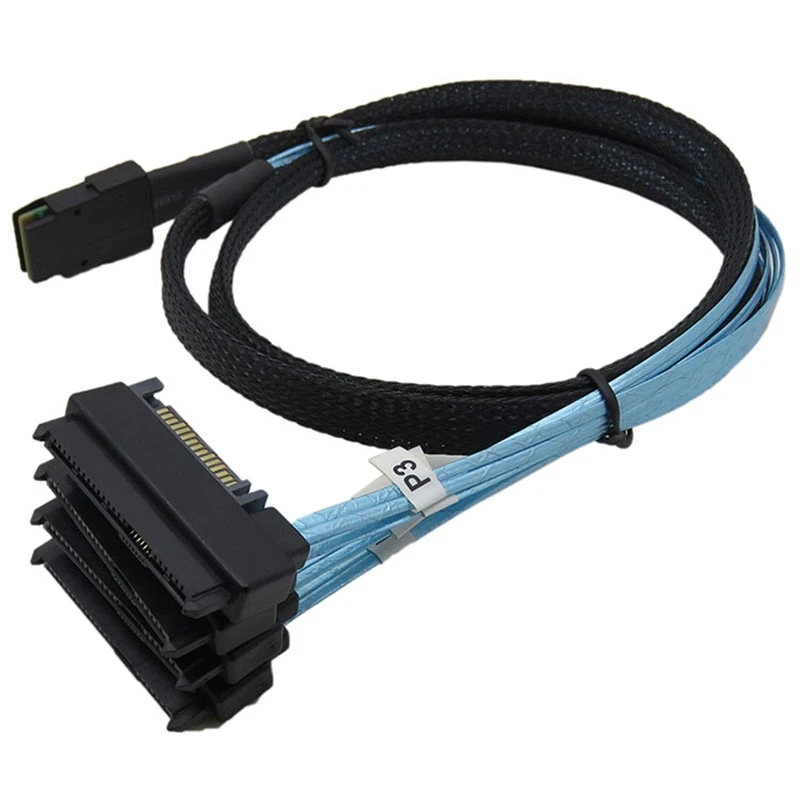 

Mini SATA Power Cable SAS36P SFF-8087 To SFF-8482 SAS29+15P Connector Cable 4 SAS Hard Drive SATA Transmission Cable