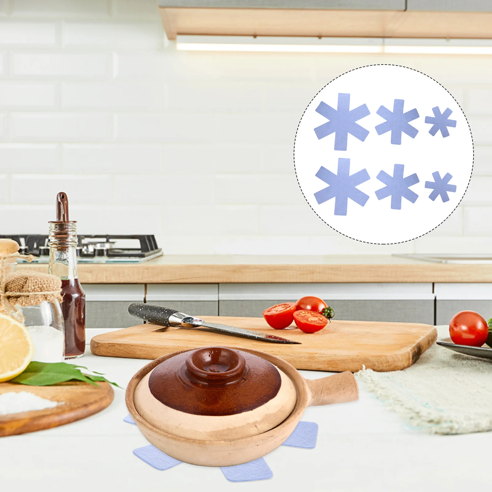 

Pan Pot Protector Protectors Cookware Dividers Pad Pots Separator Slippads Felt Non Divider Stacking Anti Pans Mat Separators