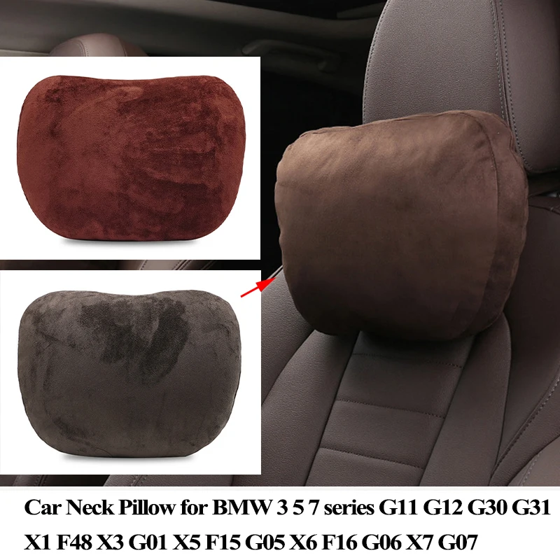 Подушка на подголовник сиденья автомобиля для BMW, аксессуары для BMW 3, 5, 7, X series, G20, G21, G11, G12, G30, G31, X1, F48, X3, G01, X5, F15, G05, X6, F16, G06