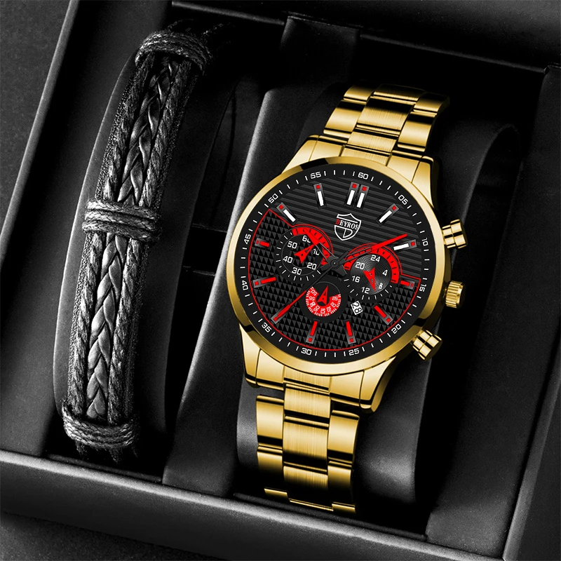 

Neue Mode Herren Uhren Männer Business Edelstahl Quarz Armbanduhr Kalender Datum Männlich Silber Armband Uhr Watche