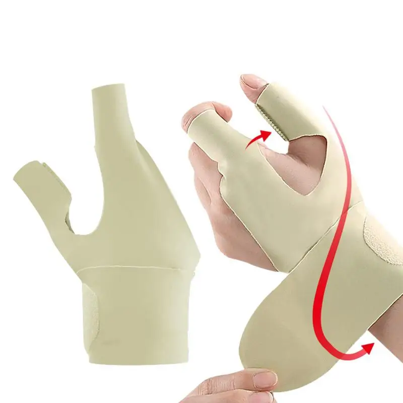 

Sports Wrist Brace 2 Finger Wrist Brace With Finger Support For Finger Protection Breathable Thin Adjustable Sports Wrist Brace
