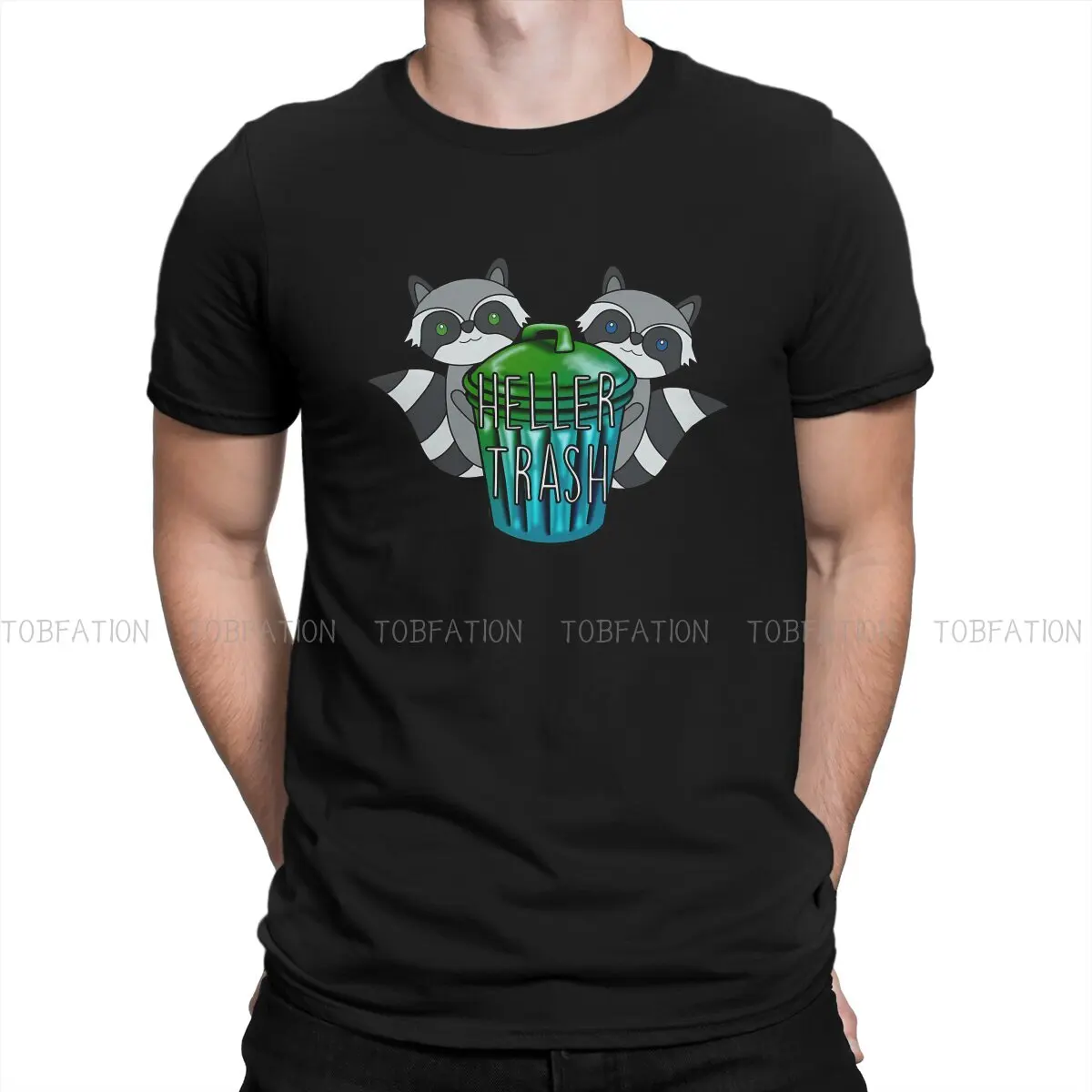 

Raccoon Animal Original TShirts Heller Trash Print Homme T Shirt Hipster Clothing 6XL