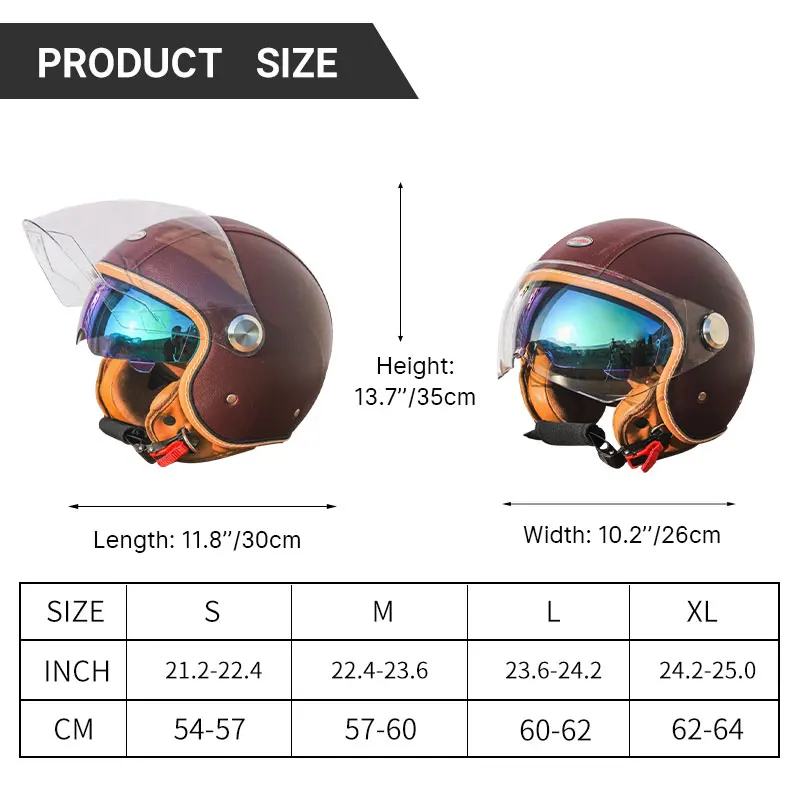 Фото Белый шахматный ретро 3/4 с открытым лицом, полумотоциклетный шлем для взрослых, винтажный реактивный шлем для мужчин и женщин, одобренный DOT, двойной козырек №3