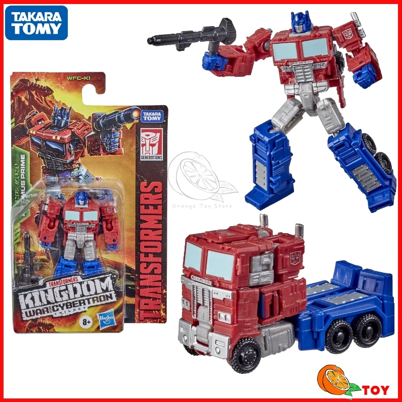 В наличии Takara Tomy Трансформеры игрушки Kingdom WFC-K1 Optimus Prime Модель Коллекция роботов