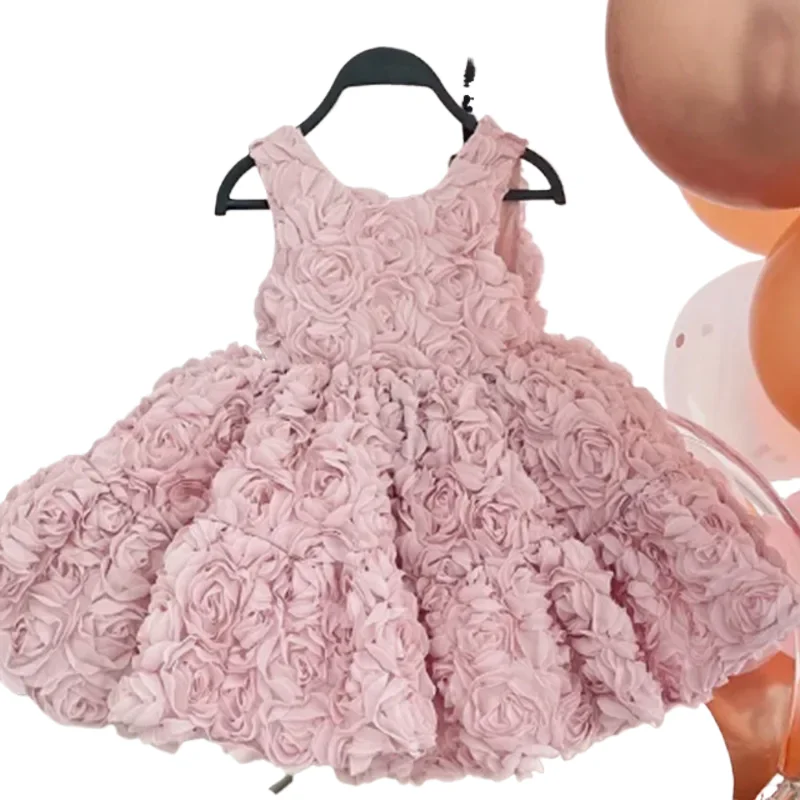 Детское платье новинка 2024 летнее для девочек детское платье-пачка с цветочным