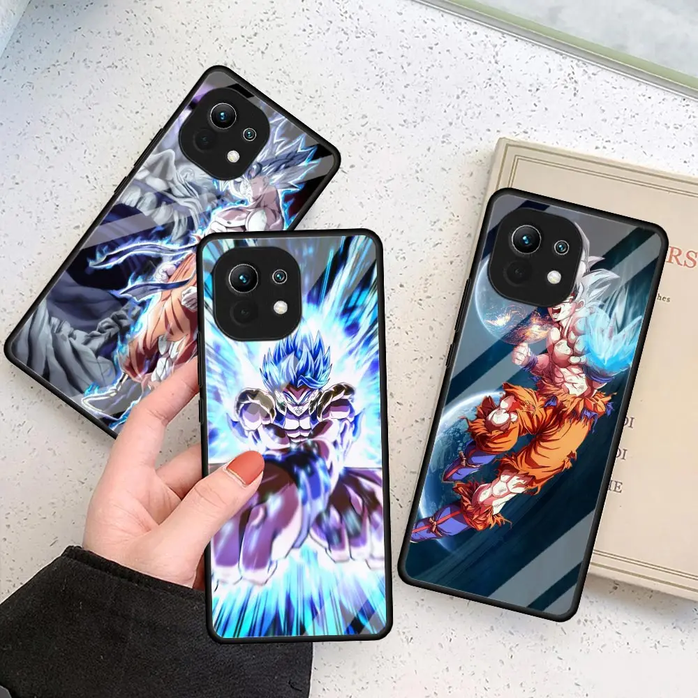 

Dragon Ball Z Glass Phone Case for Xiaomi Mi 11 Lite 10T Pro 5G Note 10 9T 11 11T 11X 12 12X Cover Coque