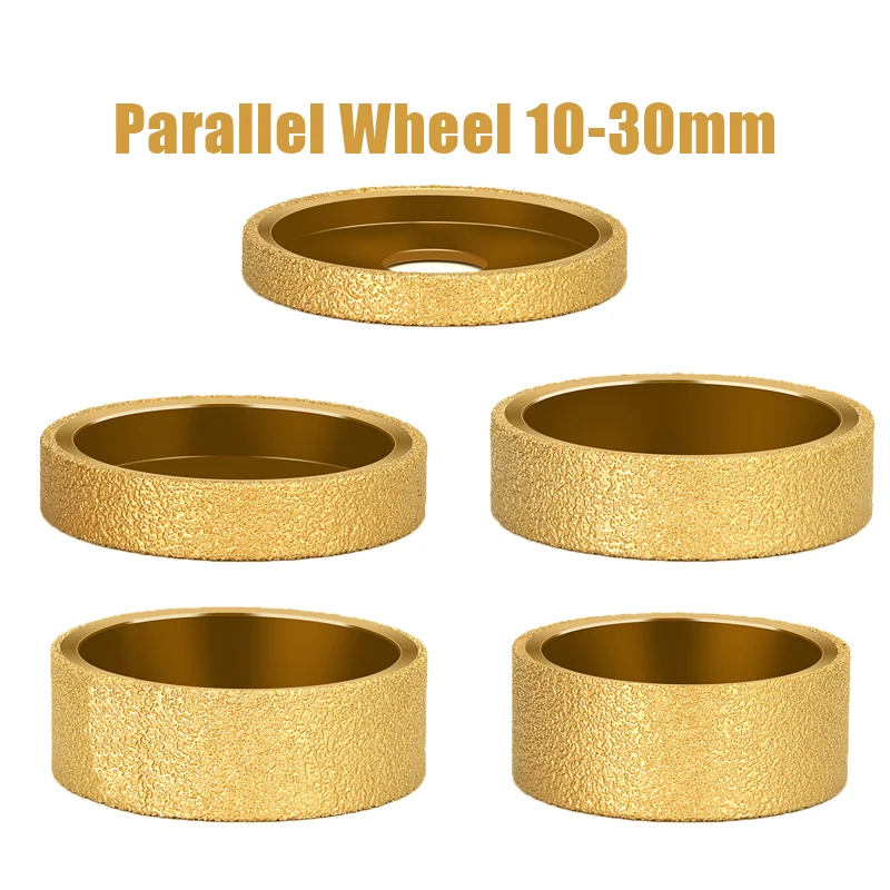 20mm Bore 3inch 75mm Dry Vacuum Brazed Diamond Grinding Parallel Wheel Demi-bullnose Edge Marble Edging Profile Grinding Disc