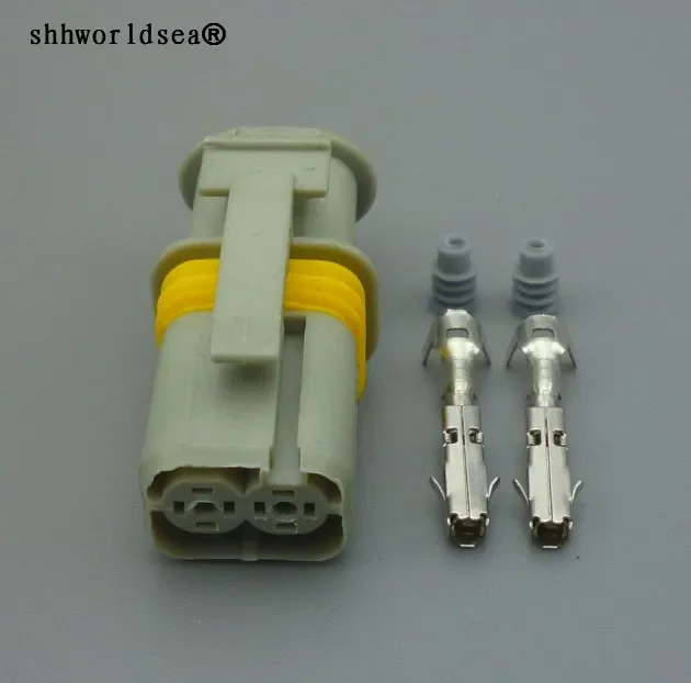 Worldgolden 1 5 мм 2-контактный женский серый автомобильный разъем автоматическая вилка