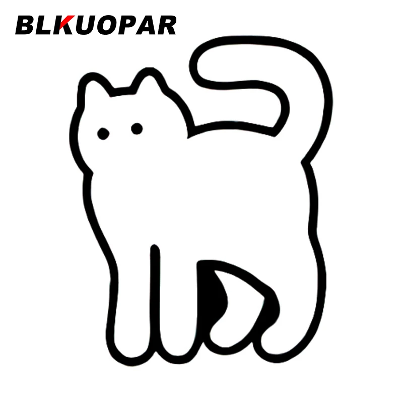 

Забавная наклейка BLKUOPAR автомобильный стикер Кот с защитой от солнца и царапин