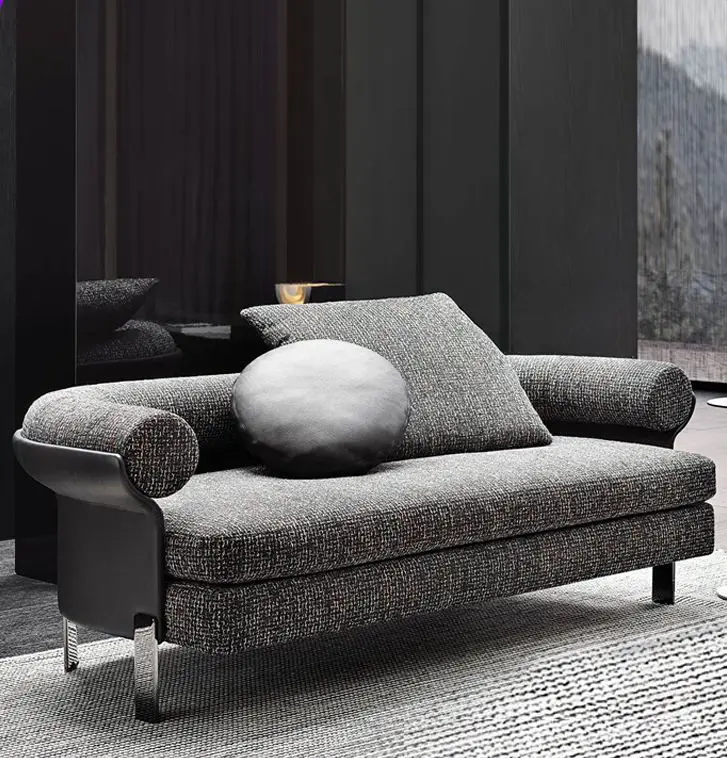 

Nordic Light Luxury Simple Modern Luxury Sofa Family Villa Small Apartment Designer Three Person Combination Sofa Home Sofa