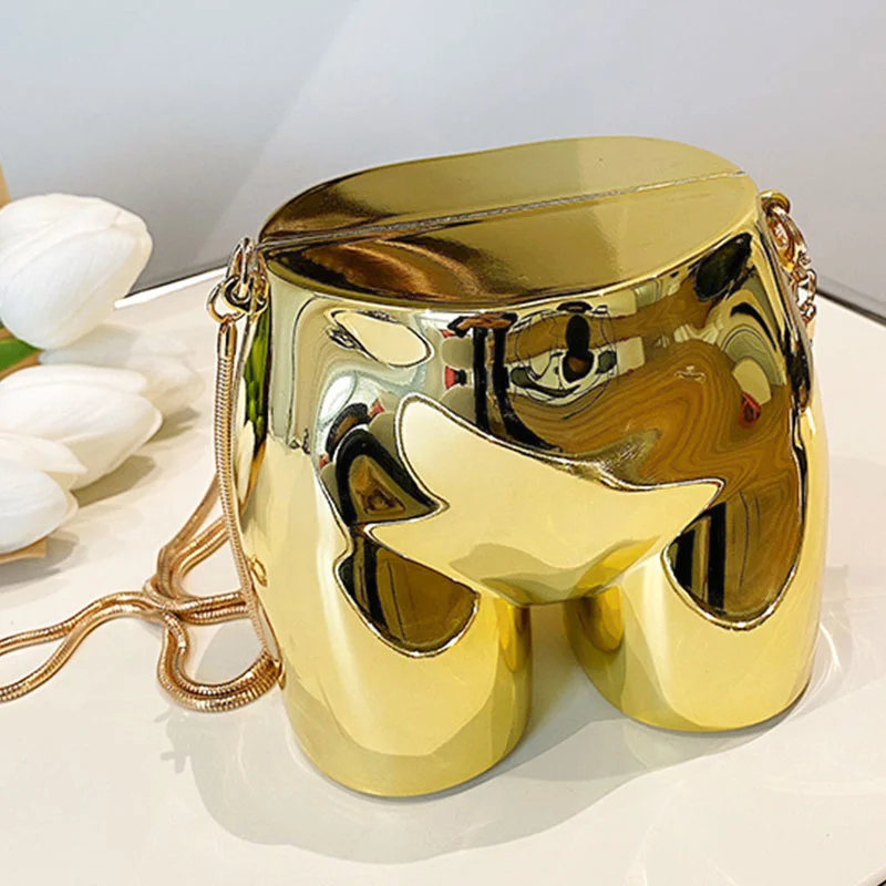 

Women Bags Fashion Metallic Shoulder Bag High Quality Chain Messenger Bag Handbag Purse Ladies Dinner Bag Trend Crossbody Pack
