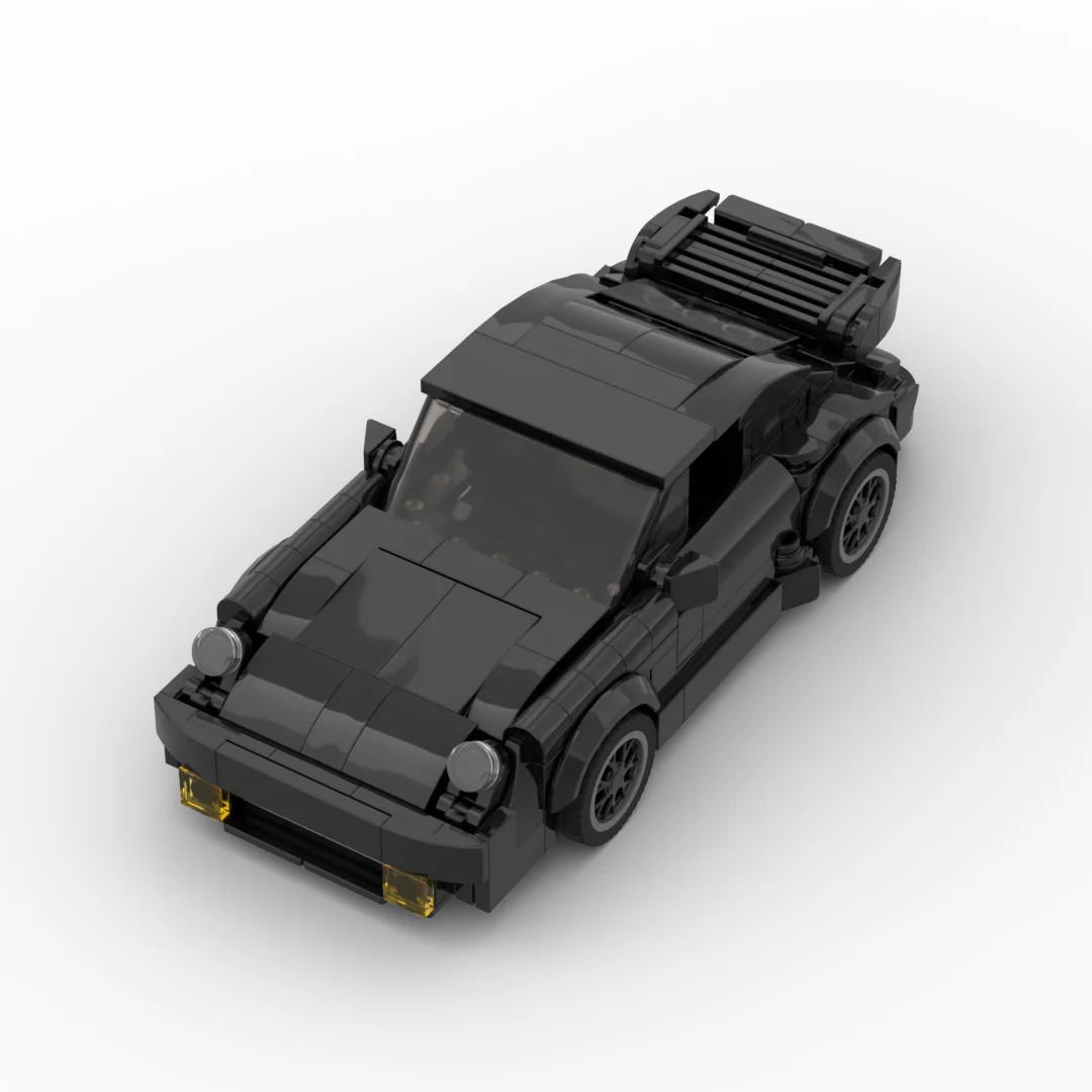 Bird (930) MOC-Black Turbo гоночный спортивный автомобиль скоростной чемпион гонщик