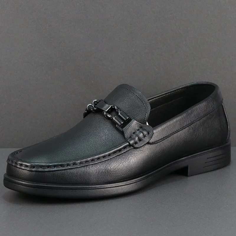 

Мужские повседневные туфли Lear, роскошные брендовые туфли из натуральной воловьей кожи на подошве в новом стиле, слипоны для осени, 2023